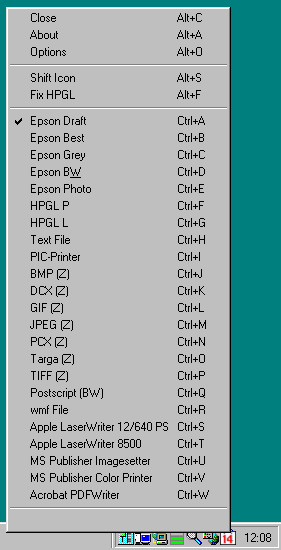 Printer Changer Screenshot
